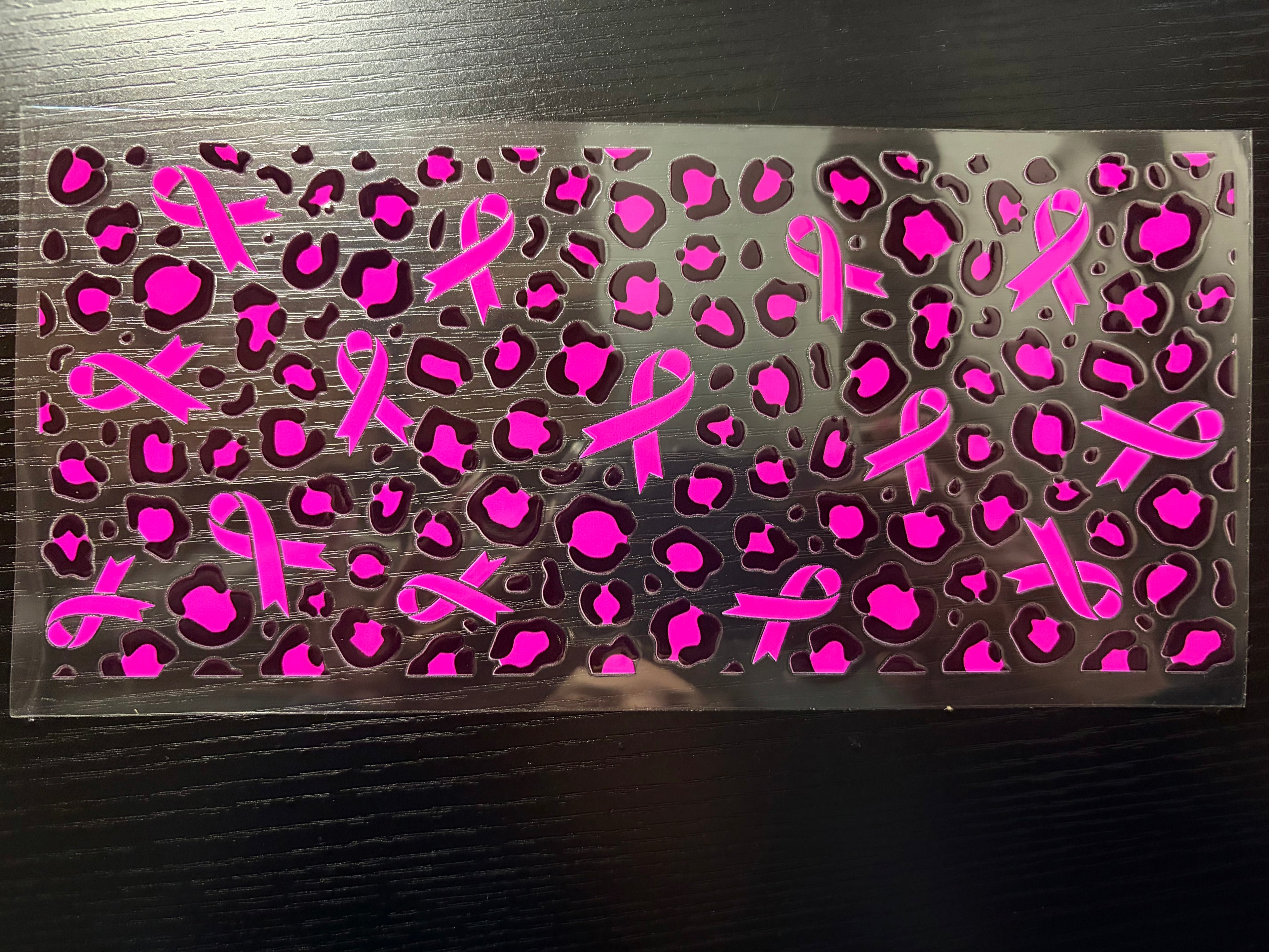 Breast cancer awareness Cheetah ribbon