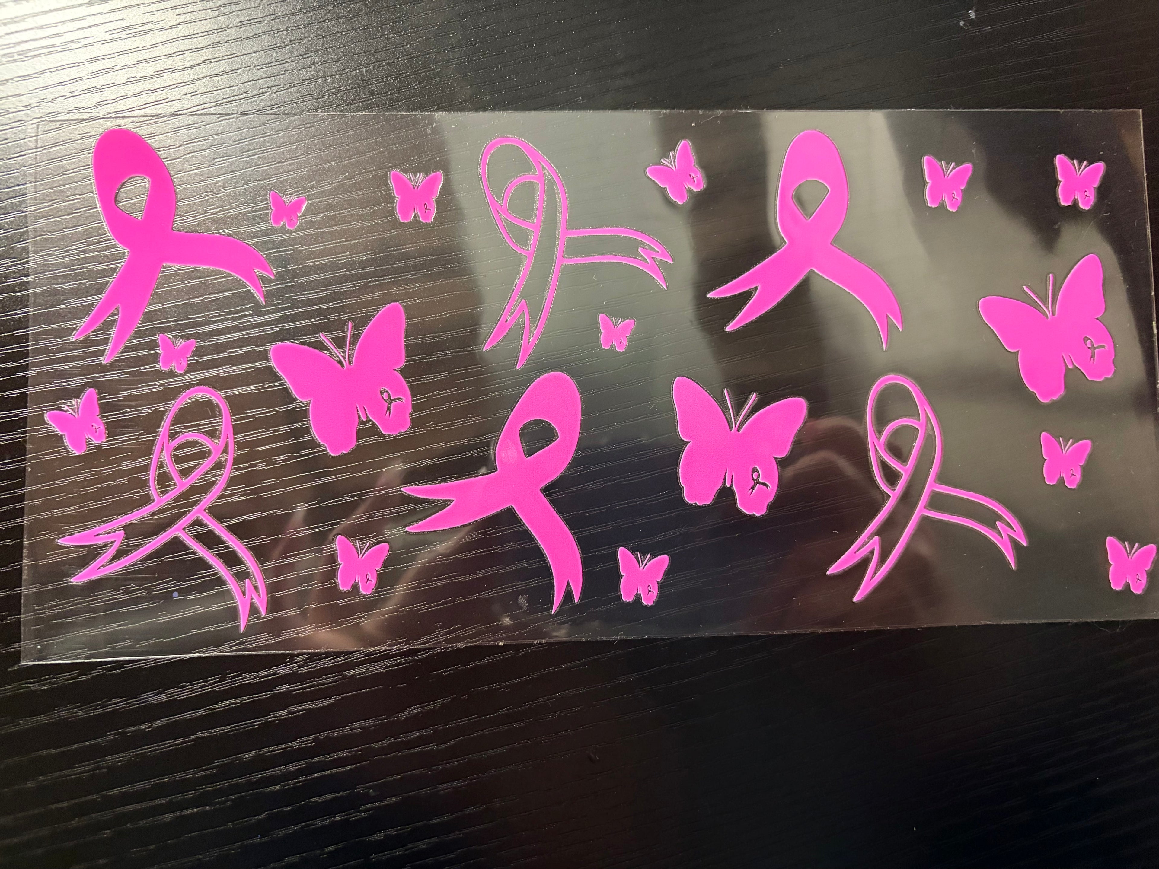 Breast cancer awareness butterflies 2