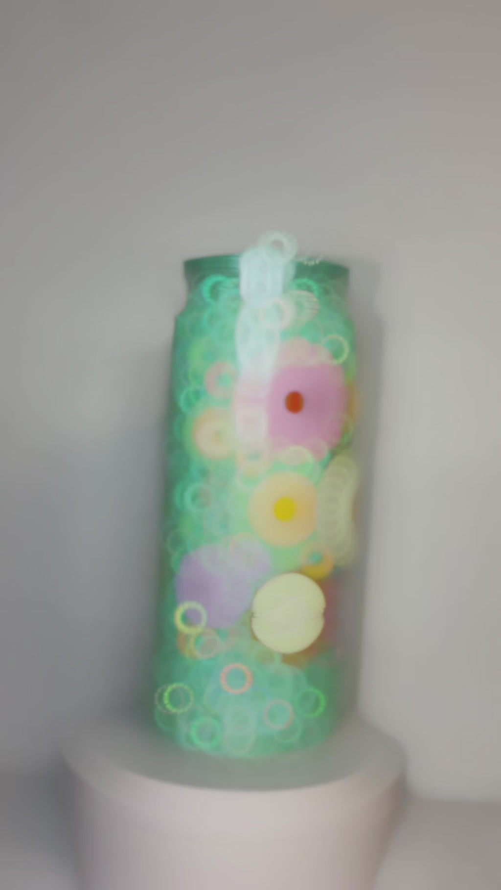 20oz acrylic snowglobe tumbler “Jesus fills my cup”