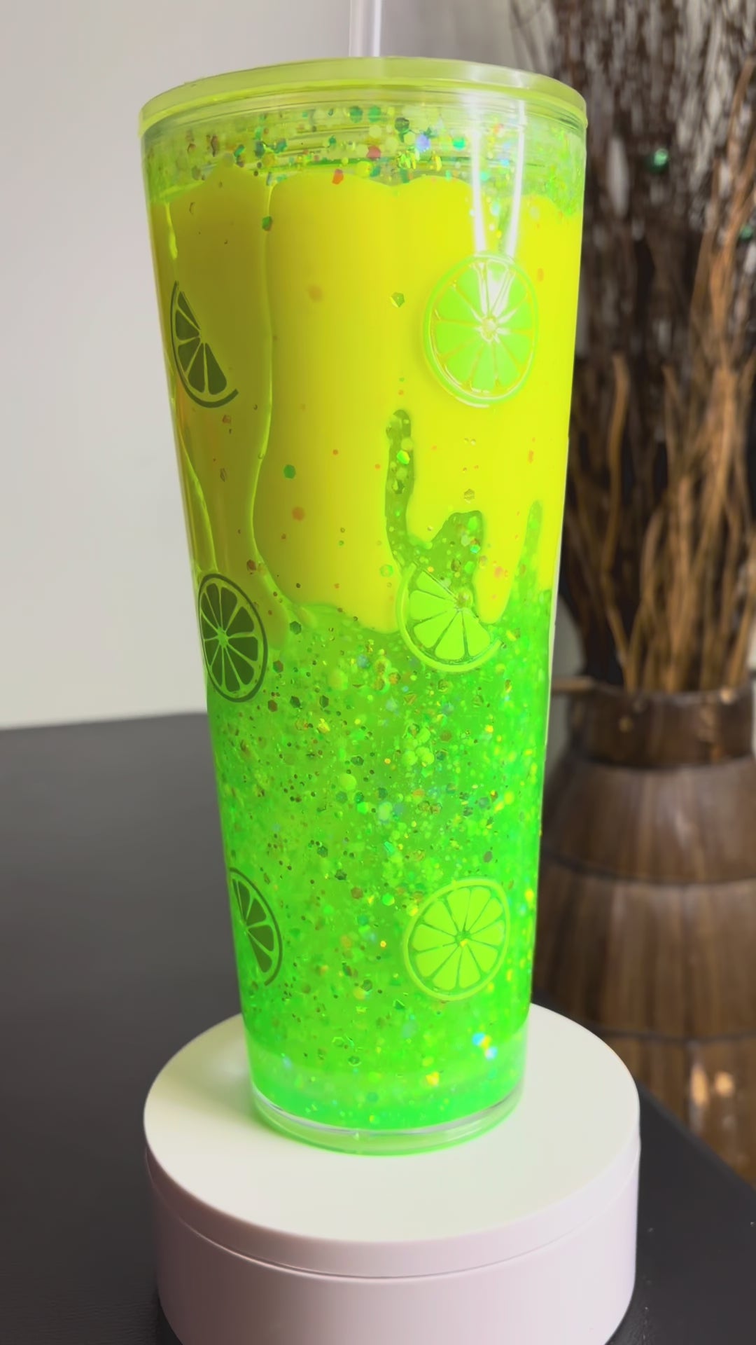 24oz acrylic Margarita dual lava